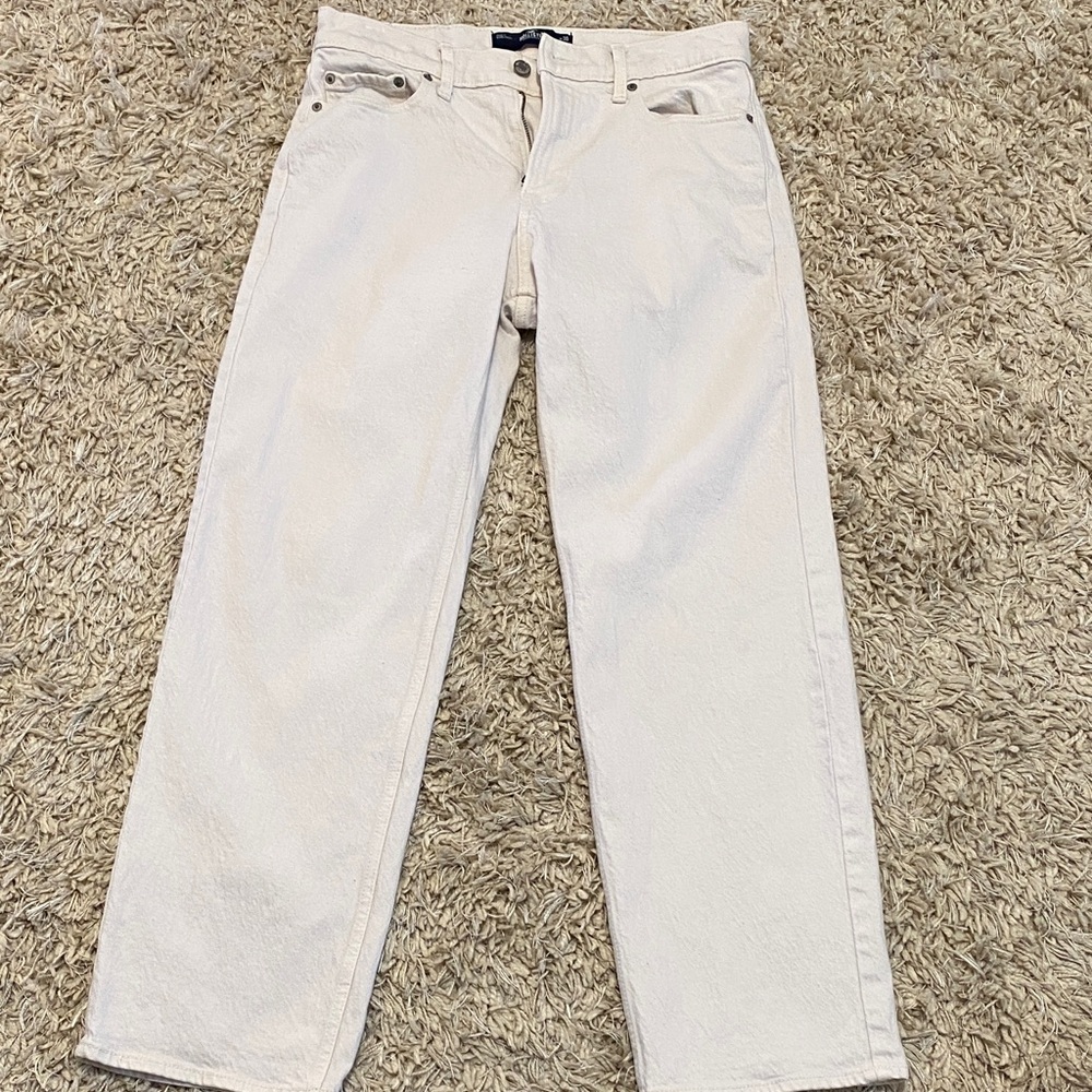 Hollister Men's Cream Straight Jeans